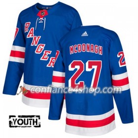 Adidas Maillot de Hockey New York Rangers Ryan McDonagh 27 2017-2018 Bleu Authentic - Enfant